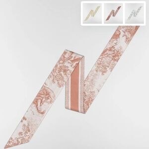 Dior Pink Toile Twilly Scarf
